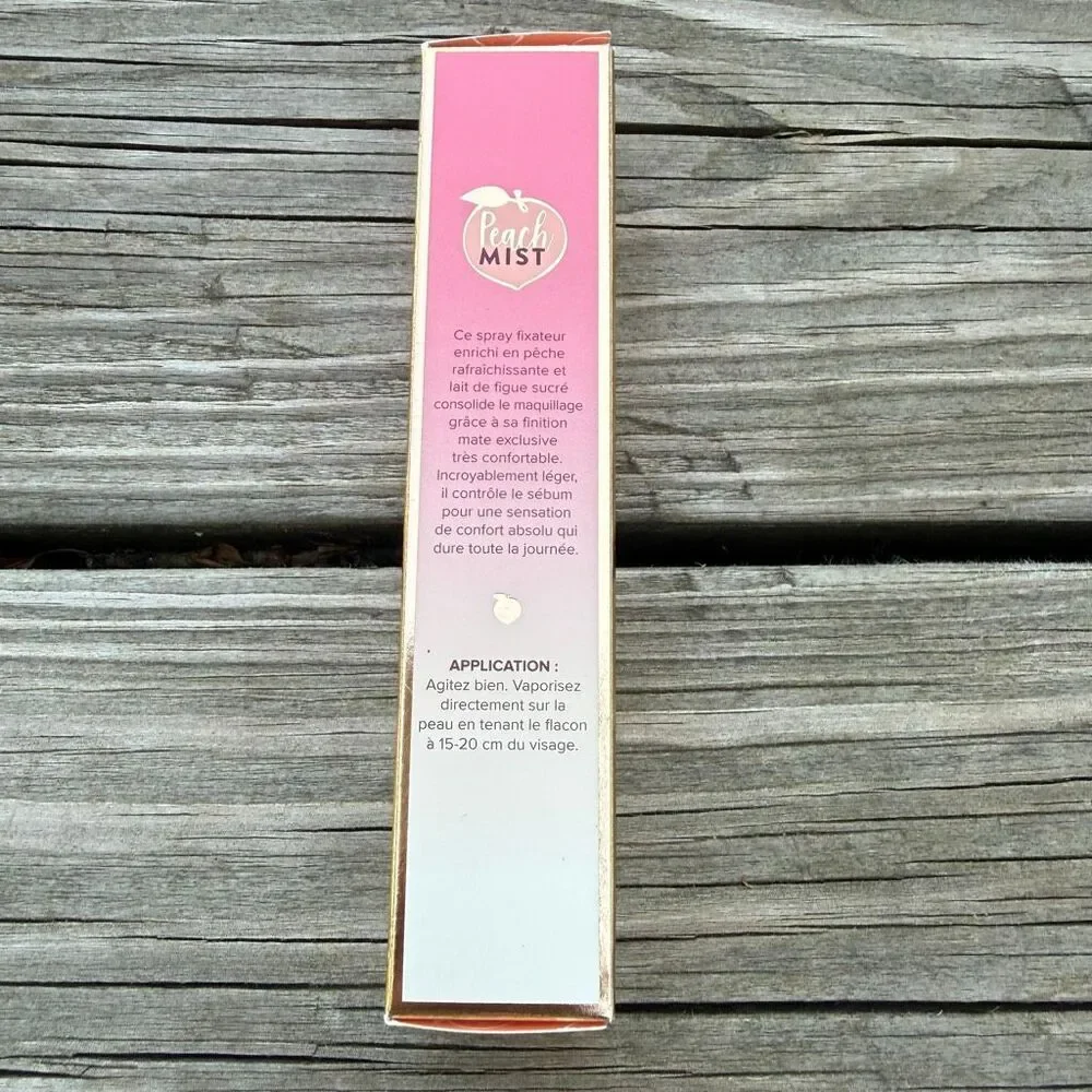 New Too Faced Peach Mist Mattifying Setting Spray Peaches Cream Collection 30ml
